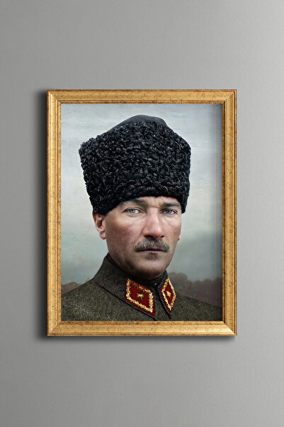 epiqart صورة أتاتورك - لوحة منقوشة بتصميم عتيق - نموذج رفيع