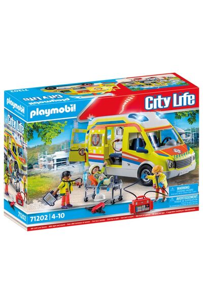 Playmobil Ασθενοφόρο με Διασώστες (71202)