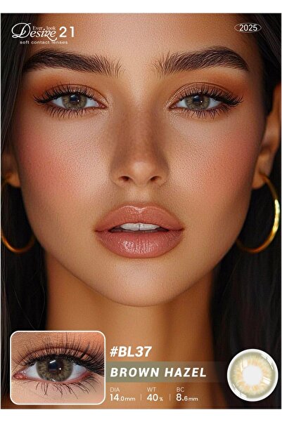 Desire21 Desire 21 Ever Look Soft Contact Lenses in Korea B.C:8.60mm BROWN HEZAL