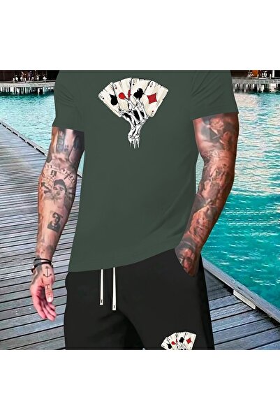COZYWEAR Unisex Oversize Shorts Set Short Sleeve T-Shirt Comfortable Fit Summ...
