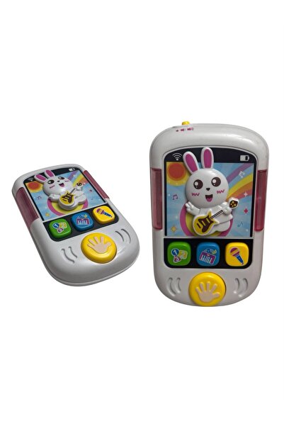 ADIRI SHOP Telefon muzical interactiv de jucărie pentru copii cu iepuraș, lum...