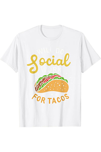 212Wear Men's T-Shirts - 'Will Work Tacos' Nursing Home Social Worker Tee, Fe...