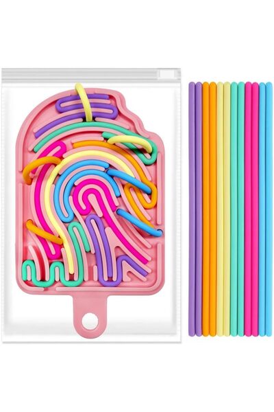 Arabest Silicone Sensory Activity Board,Double-Sided Fidget Toy for Anxiety,S...