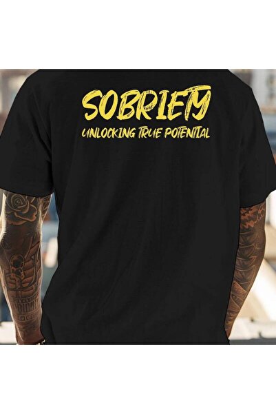 17 seramik تي شيرت صيفي مطبوع بتصميم إبداعي من Sobriety، قميص كاجوال بأكمام ق...