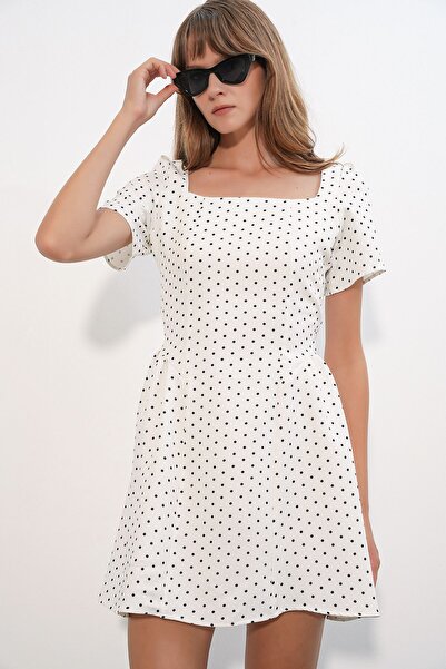 Hiccup Bdart Polka Dot Patterned A-Line Mini Dress