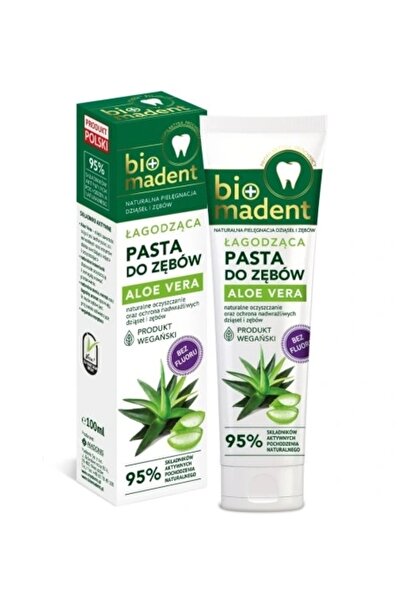 Generic Brand Pasta de dinti, Bio Madent, Aloe Vera, 100 ml, Multicolor