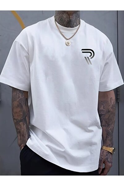 LİNA06 Street-Style Round-Neck Short-Sleeved Pure Men'S T-Shirt, Suitable Wea...