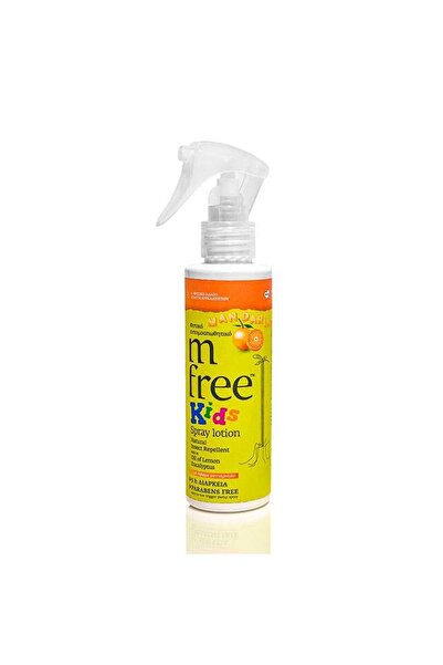 M-FREE kids Spray Lotion Φυτικό Εντομοαπωθητικό Mandarin 125ml