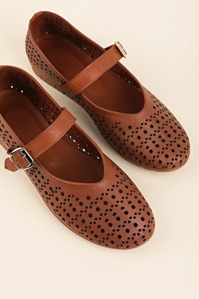 Gondol Genuine Leather Anatomical Sole Comfortable Daily Perforated Ballerina...