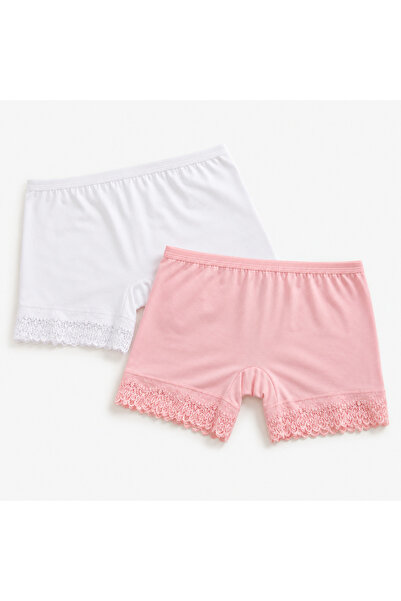 DİAMOND OUTLET Chiloți boxer pentru fete, 100% bumbac, pachet de 2, croială e...