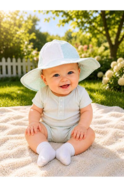 neocotton قبعة فورت من القماش القطني المنسوج للفتيات الصغيرات (حيقان الرأس يص...