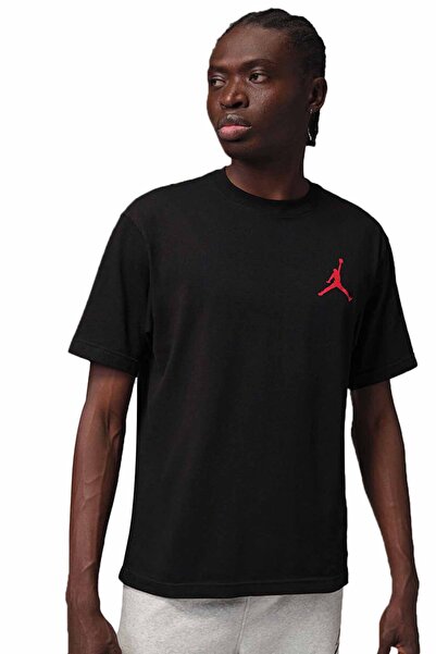 Nike Jordan Men's Black Basic T-Shirt Casual Sports Oversize Comfortable Fit