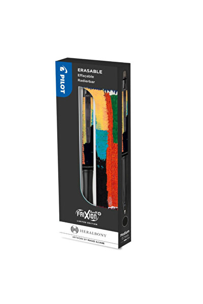 Pilot Pix roller cu cerneală FriXion Ball + Heralbony 0.7 mm cu mecanism clic...