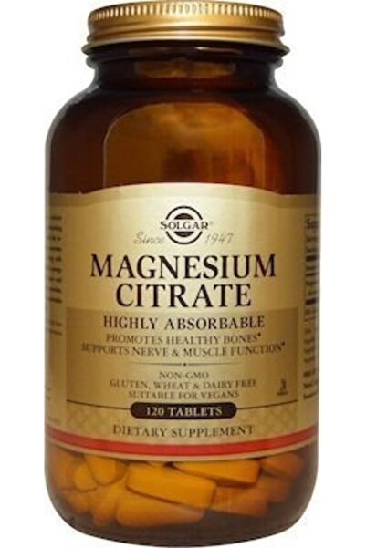 Solgar Magnesium Citrate 200mg, 120 tabs