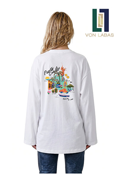 Grafftee Clothing Summer Vibe (Summer Vibe) Θεματικό μακρυμάνικο μπλουζάκι με...