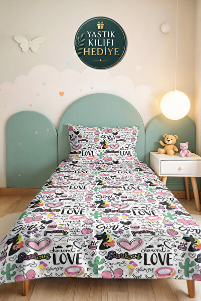 Evimde Bambaşka Set decorativ cu inimioare roz pentru camera adolescentului -...