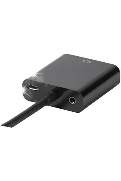 Vivanco Adaptor HDMI-VGA Vivanco, 0,1m, negru, cablu din cupru fără oxigen, i...
