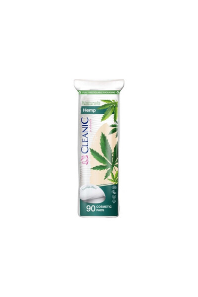 Cleanic Dischete demachiante Naturals, 90 bucati, 90% bumbac, 10% canepa, alb