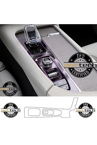 Oroel Volvo Xc90 Compatible Gear Shift Surround Piano Black Tpu Protector 201...