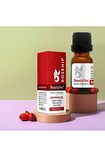 Beauty Voc Organic and Herbal Oils, 10 Ml - Rosehip Oil