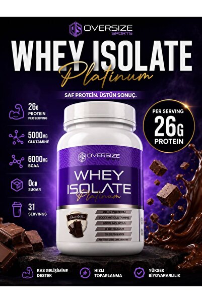 Oversize Sports Oversize Whey Isolate Platinum 930 gr Çikolata Aromalı 31 Servis