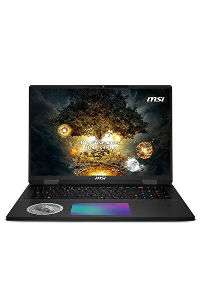 MSI Titan 18 HX Dragon Editon U9 290HX Plus 96GB 4TB SSD 24GB RTX5090 18 UHD+ 120Hz W11 - Görsel 1