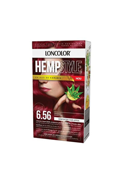 Loncolor Vopsea Permanenta pentru Par cu Amoniac - HempStyle, nuanta 6.56 Cap...