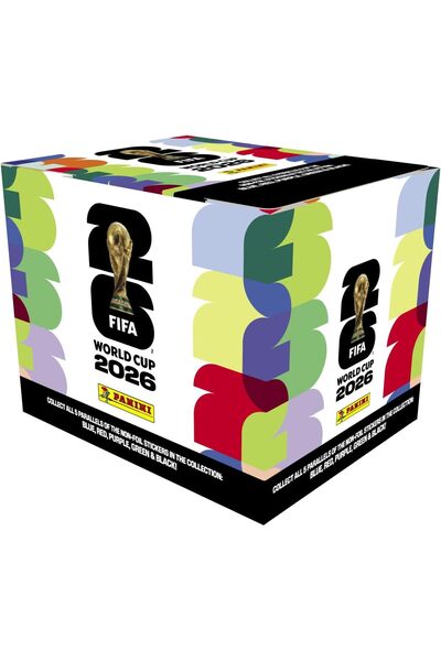 Panini 2026 FIFA World Cup Sticker Collection Box – 50 Sticker Packs | Exclus...