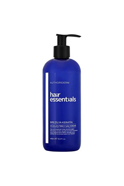 Authoriderm كريم العناية بالشعر بالكيراتين البرازيلي لتنعيم الشعر 400 مل