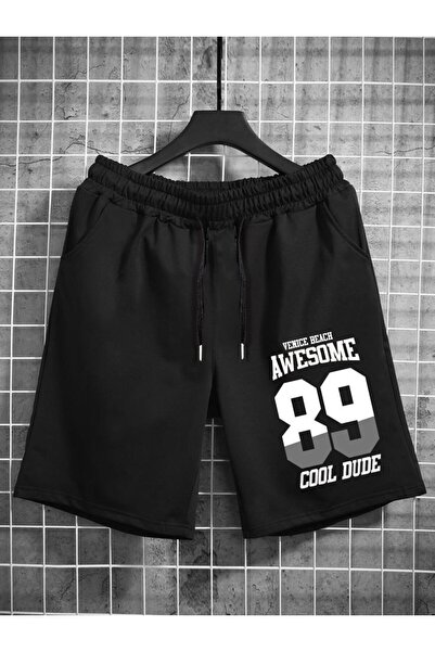 COZYWEAR Awesome 89 Printed Black Men's Shorts