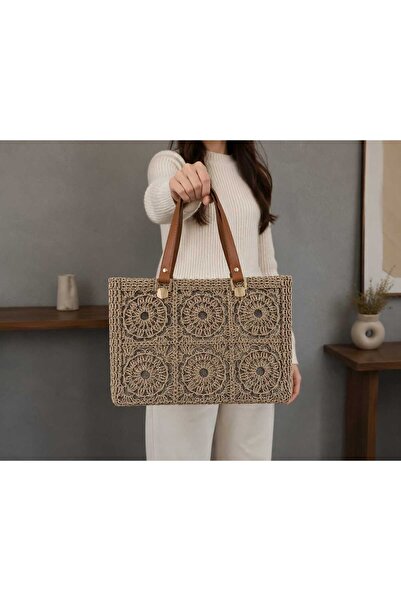 DUBLİNO KİDS Bohem 100% Embroidered Knitted Shoulder Bag