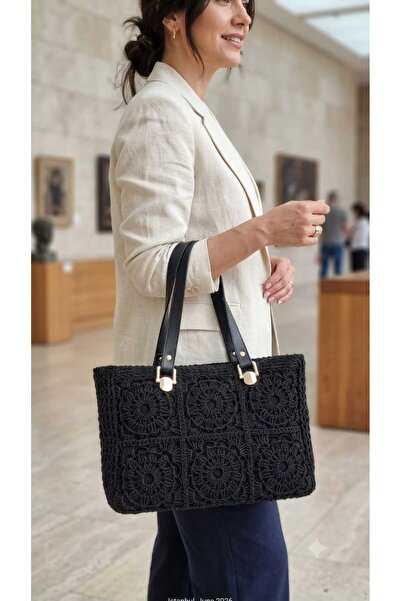 DUBLİNO KİDS Bohem 100% Embroidered Knitted Shoulder Bag