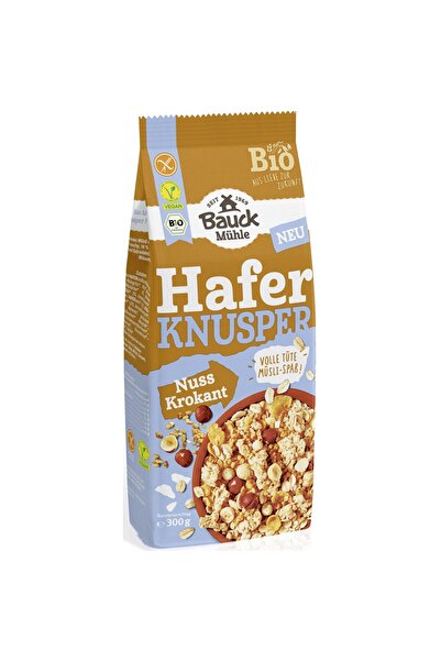 Bauckhof Musli crocant cu ovaz si nuci fara gluten,