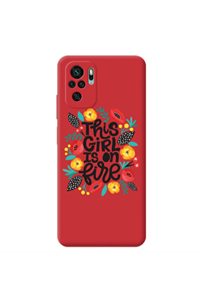 Other Xiaomi Redmi Note 10S This Girl Red Colored Silicone TPU Θήκη