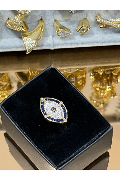 Generic Brand Blue Eye Detailed Ring