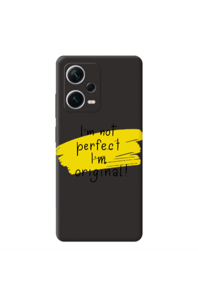 Other Xiaomi Poco X5 I m not perfect Black Colored Silicone TPU Θήκη