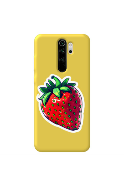 Other Xiaomi Redmi Note 8 Pro strawberry Yellow Colored Silicone TPU Θήκη