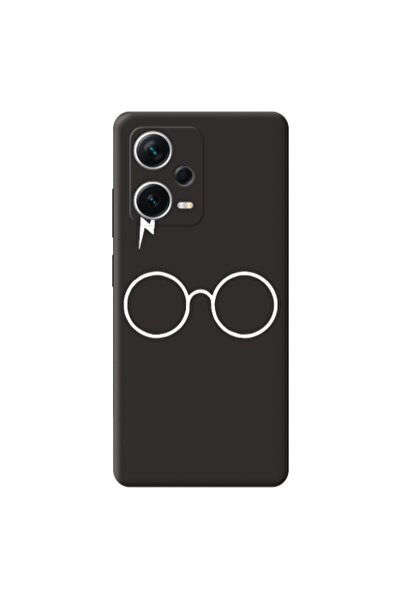 Other Xiaomi Poco X5 glasses Black Colored Silicone TPU Θήκη