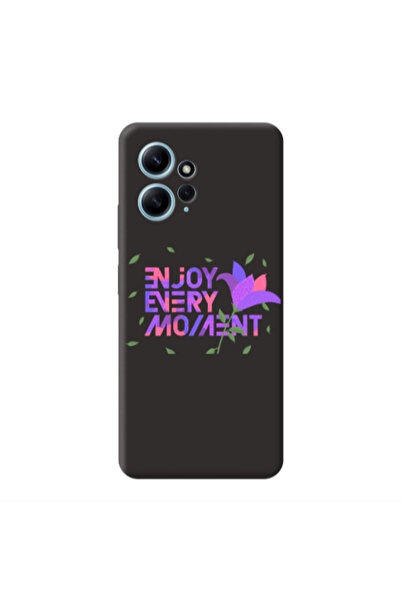 Other Xiaomi Redmi Note 12 4G Enjoy Every Moment Black Colored Silicone TPU Θήκη