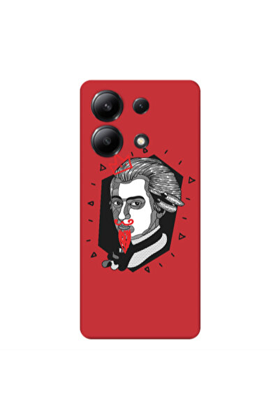 Other Xiaomi Redmi Note 13 4G Bearded Red Colored Silicone TPU Θήκη