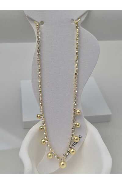 MY ESTA JEWELRY PARLAK ADIMLAR GOLD HALHAL