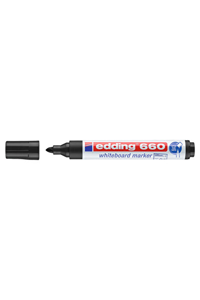 Edding μαρκαδόρος ασπροπίνακα 660, επαναγεμιζόμενος, μαύρος