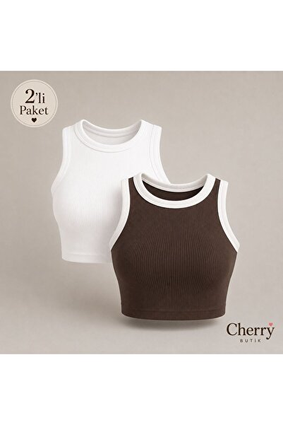 Cherry Butik Halter Neck Camisole Crop