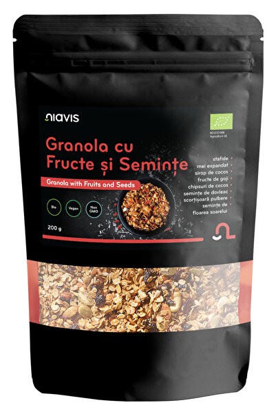 Niavis Granola cu Fructe si Seminte Ecologica/Bio 200g