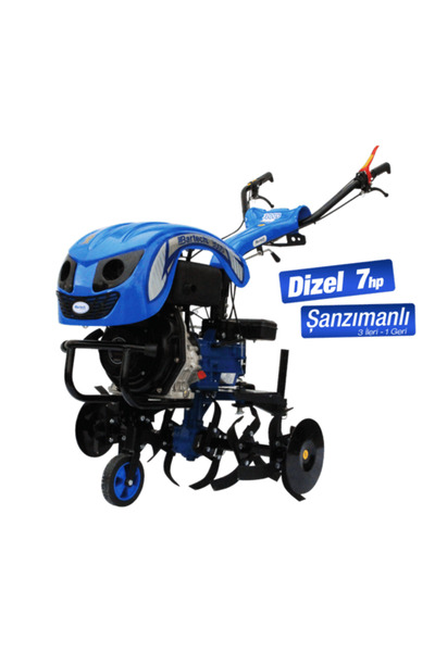 BARTECH 300D Dizel Marşlı/İpli Çapalama Makinesi 7 HP