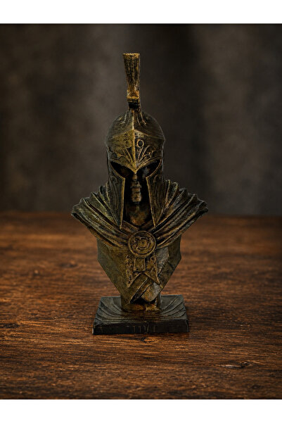 Sfenks. 3D Baskı Antik Sparta Savaşçısı Büstü Dekoratif Biblo – Bronz Eskitme...