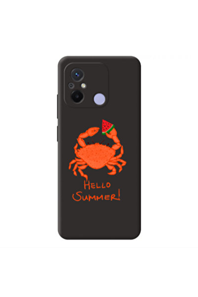 Other Xiaomi Redmi 12C Hello Summer! Black Colored Silicone TPU Θήκη