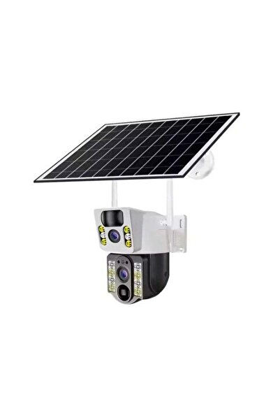 Generic 4G Dual Lens Solar Security Camera – Wireless Outdoor Smart CCTV with...