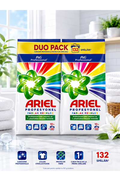 Ariel Professional Detergent Automat pentru Haine Colorate Pachet 2 x 10 kg 1...