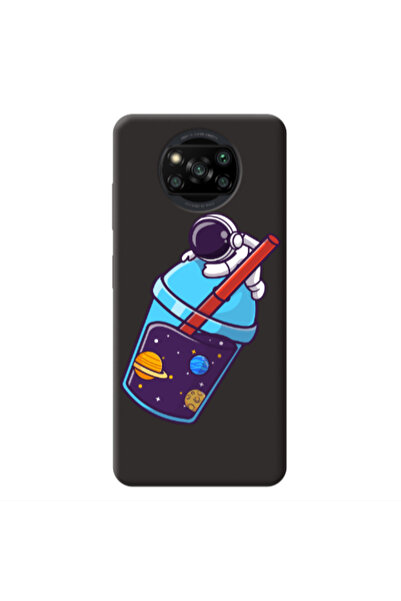 Other Xiaomi Poco X3 Pro Longing in space Black Colored Silicone TPU Θήκη